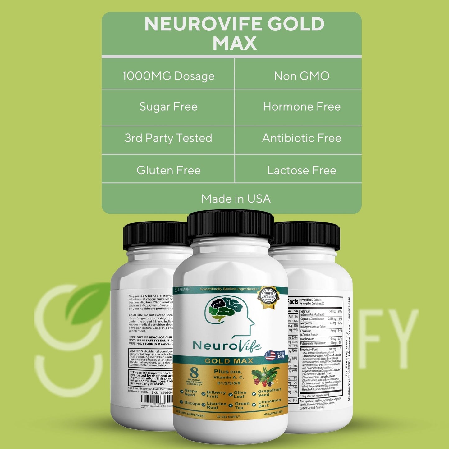 Neurovife Gold Max Brain Support Supplement