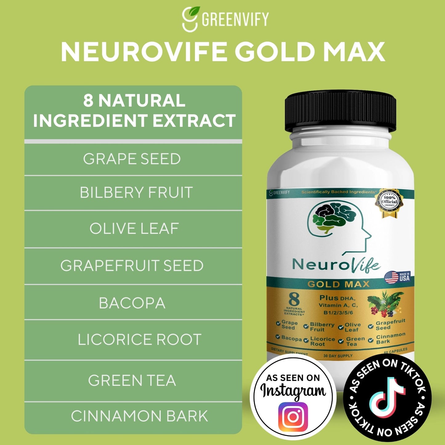Neurovife Gold Max Brain Support Supplement