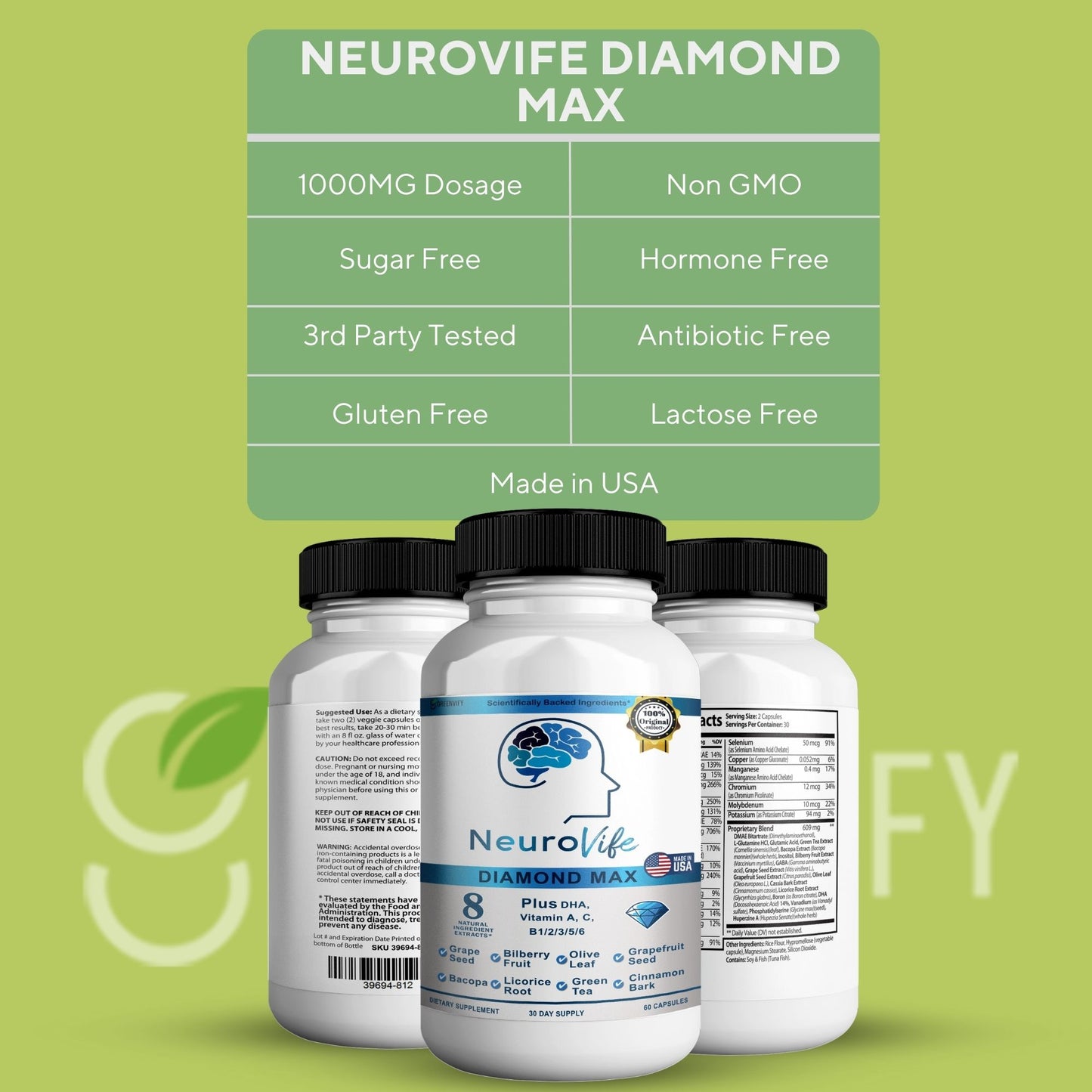 Neurovife Diamond Max Brain Support Supplement