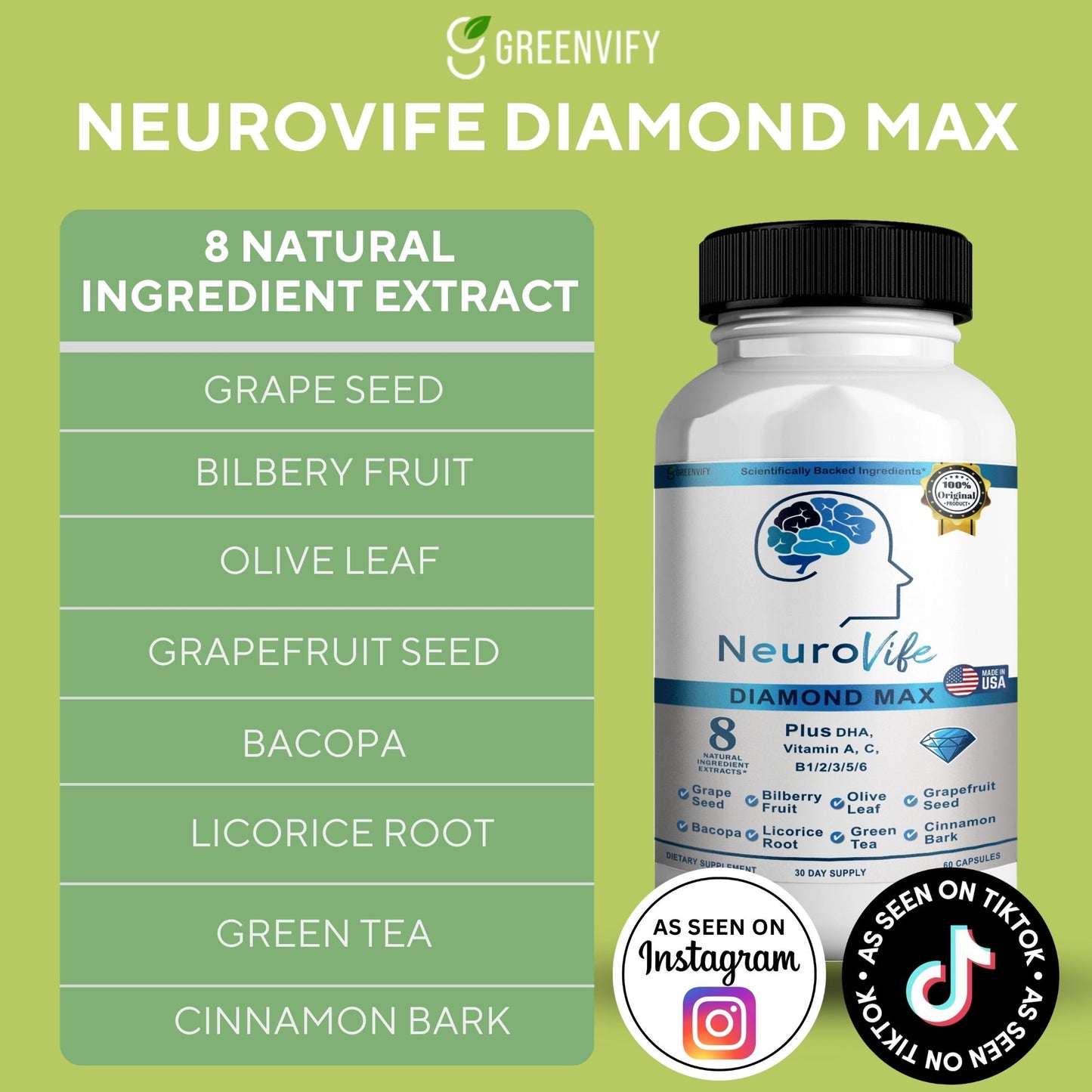 Neurovife Diamond Max Brain Support Supplement