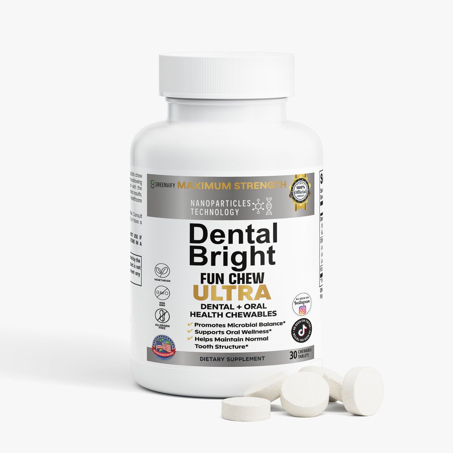 GreenVify Dental Bright Fun Chew Ultra