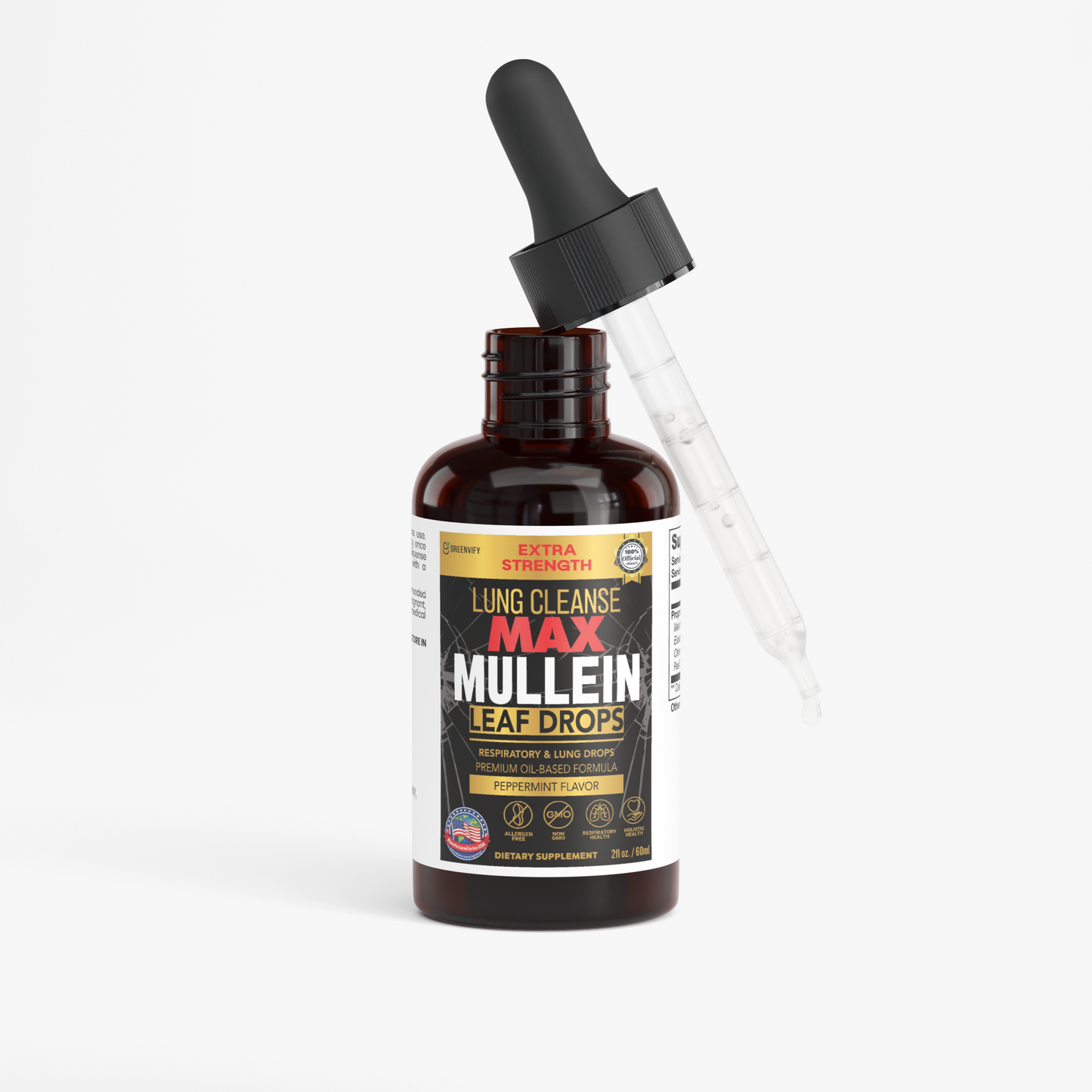 GreenVify Lung Cleanse Max Mullein Leaf Drops