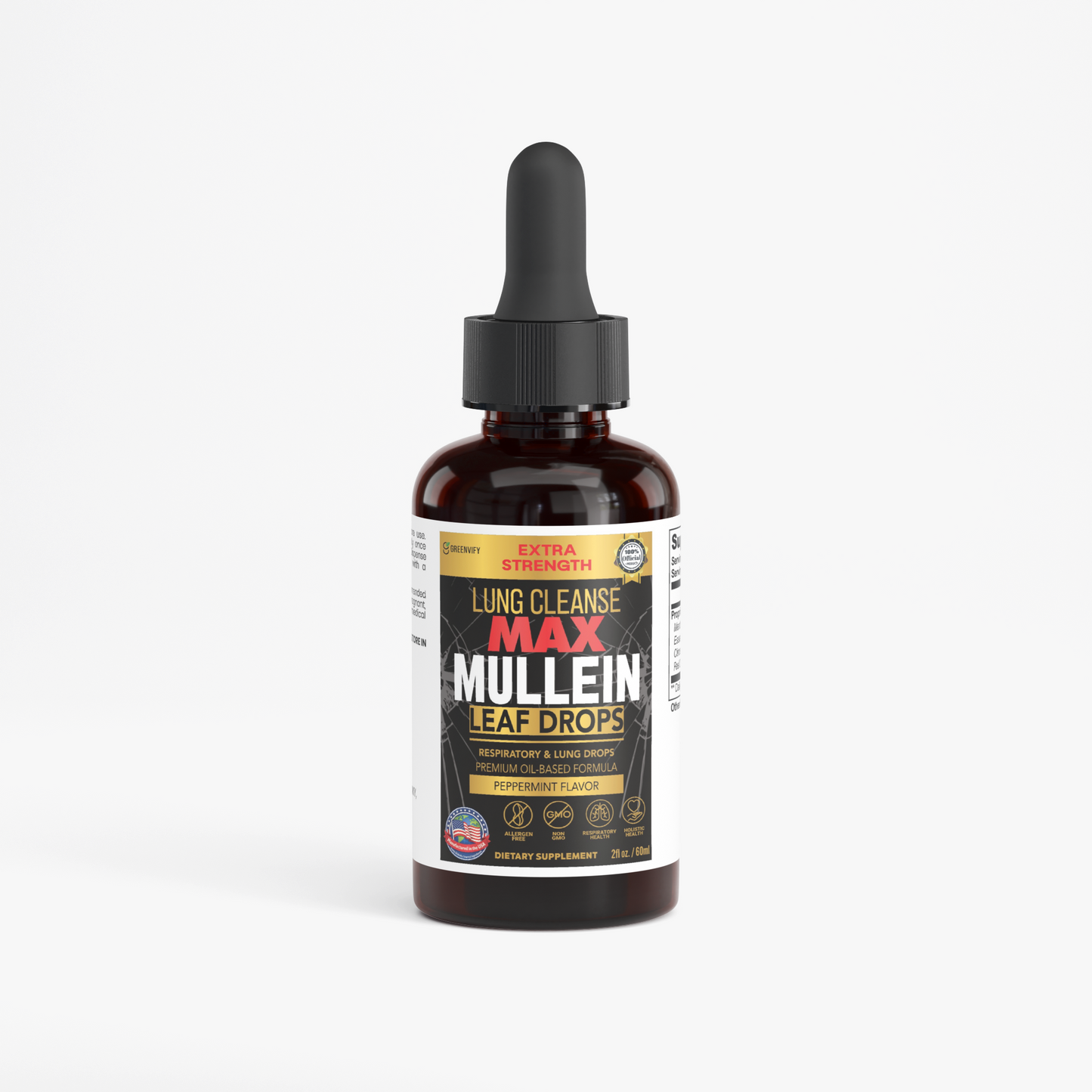 GreenVify Lung Cleanse Max Mullein Leaf Drops