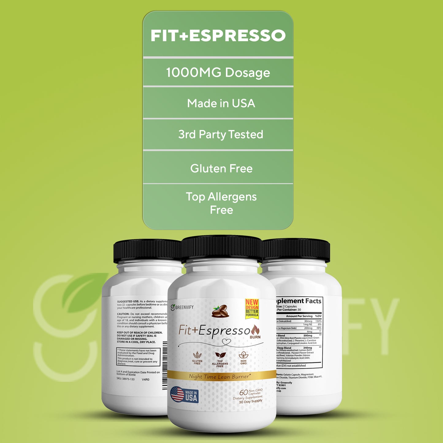 Fit+Expresso Burn Advanced Night Supplement