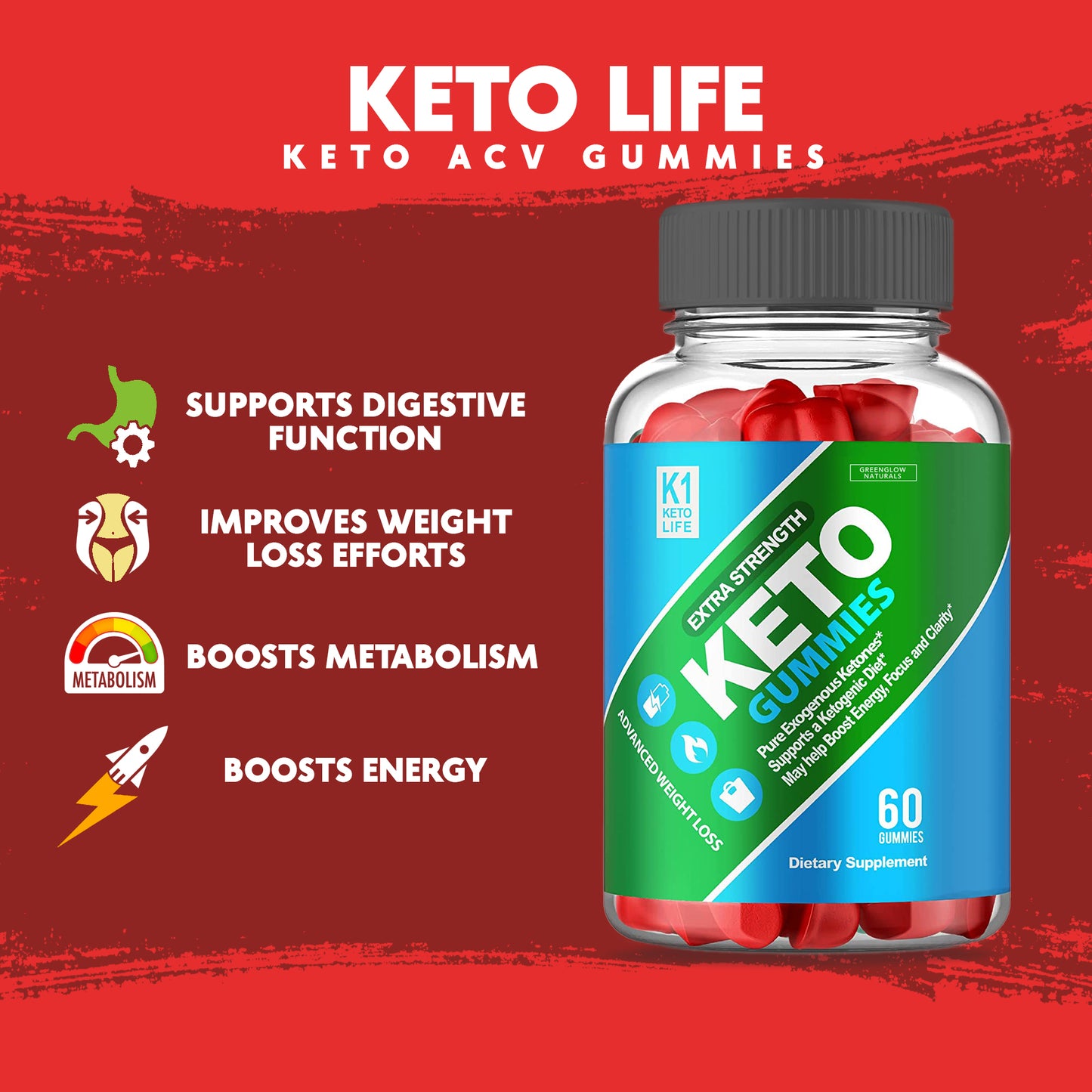 Keto Life Apple Cider Vinegar Gummies