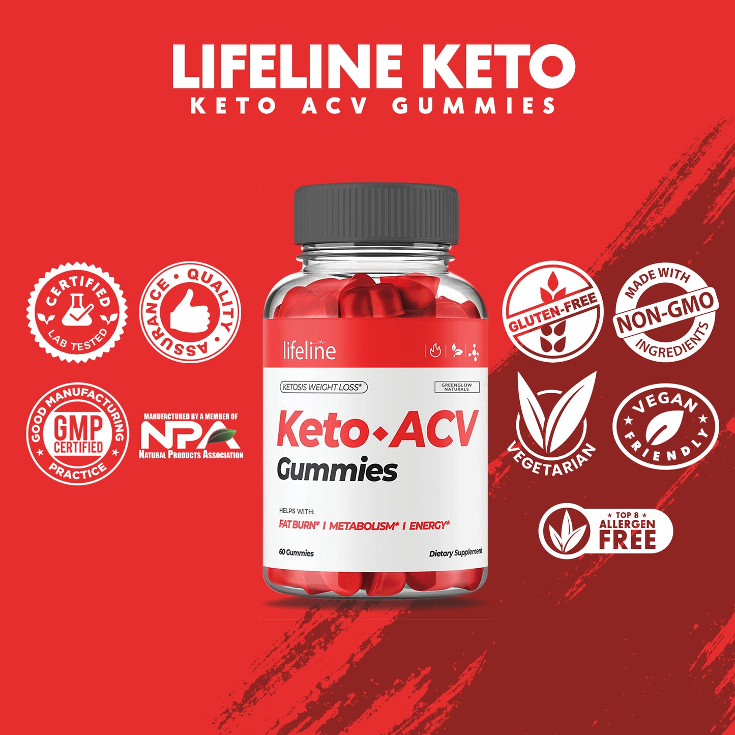 Lifeline Keto Apple Cider Vinegar Gummies