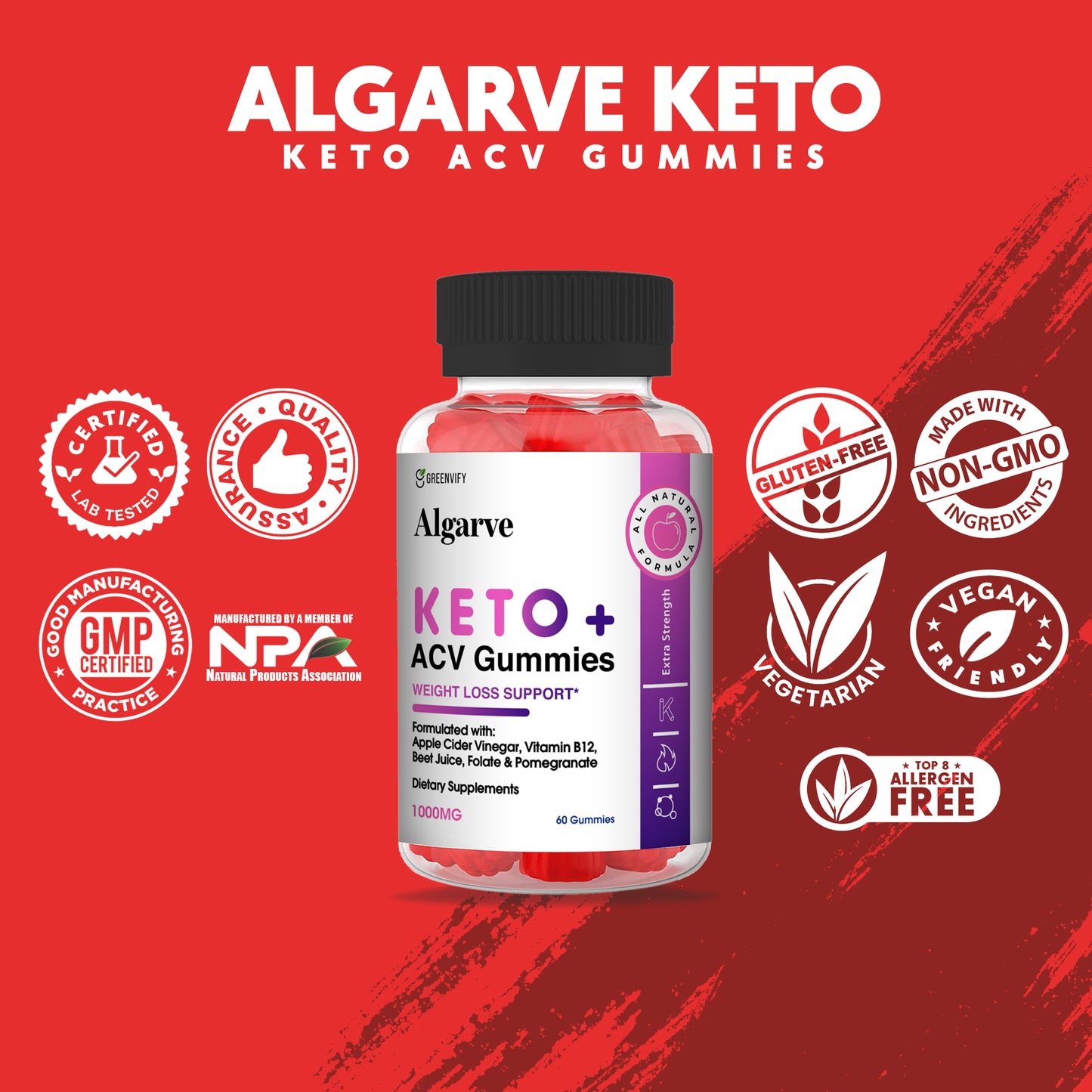 Algarve Keto Apple Cider Vinegar Gummies
