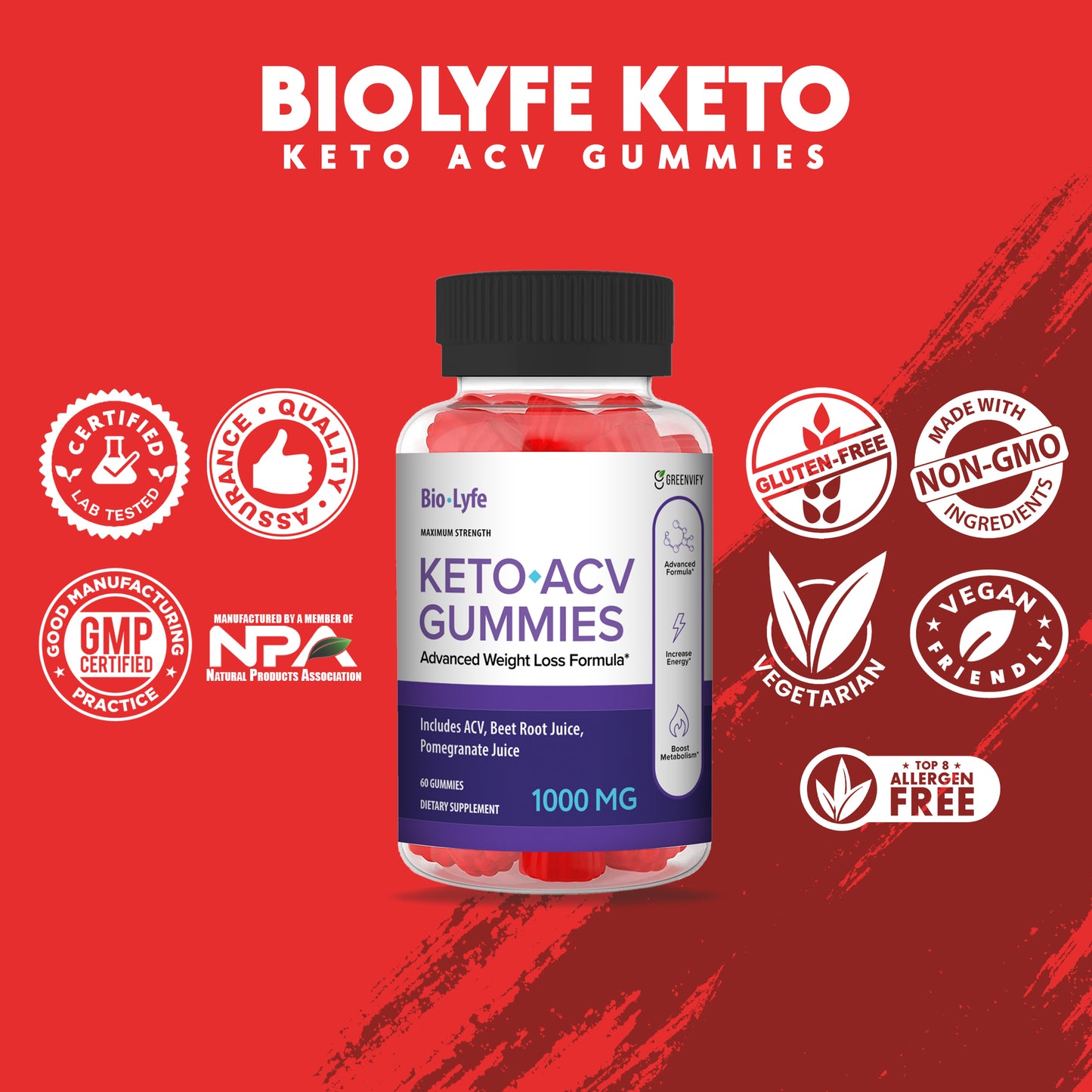 BioLyfe Keto Apple Cider Vinegar Gummies