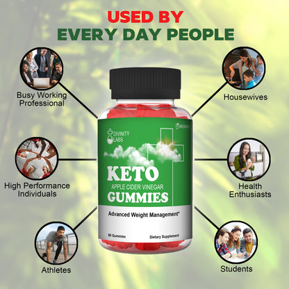 Divinity Labs Keto Apple Cider Vinegar Gummies