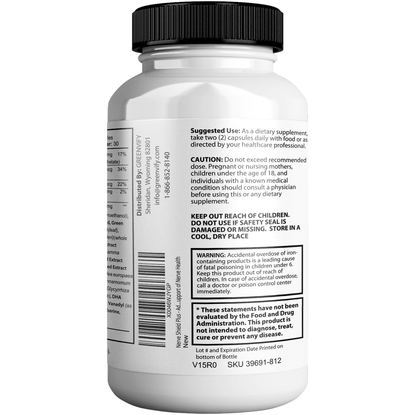Nerve Shield Plus Pro Formula Brain Support Supplement
