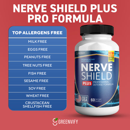 Nerve Shield Plus Pro Formula Brain Support Supplement