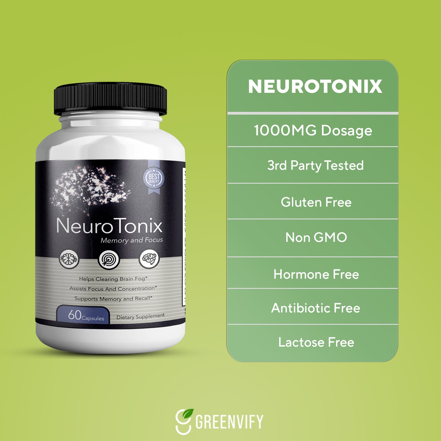 NeuroTonix Brain Support Supplement