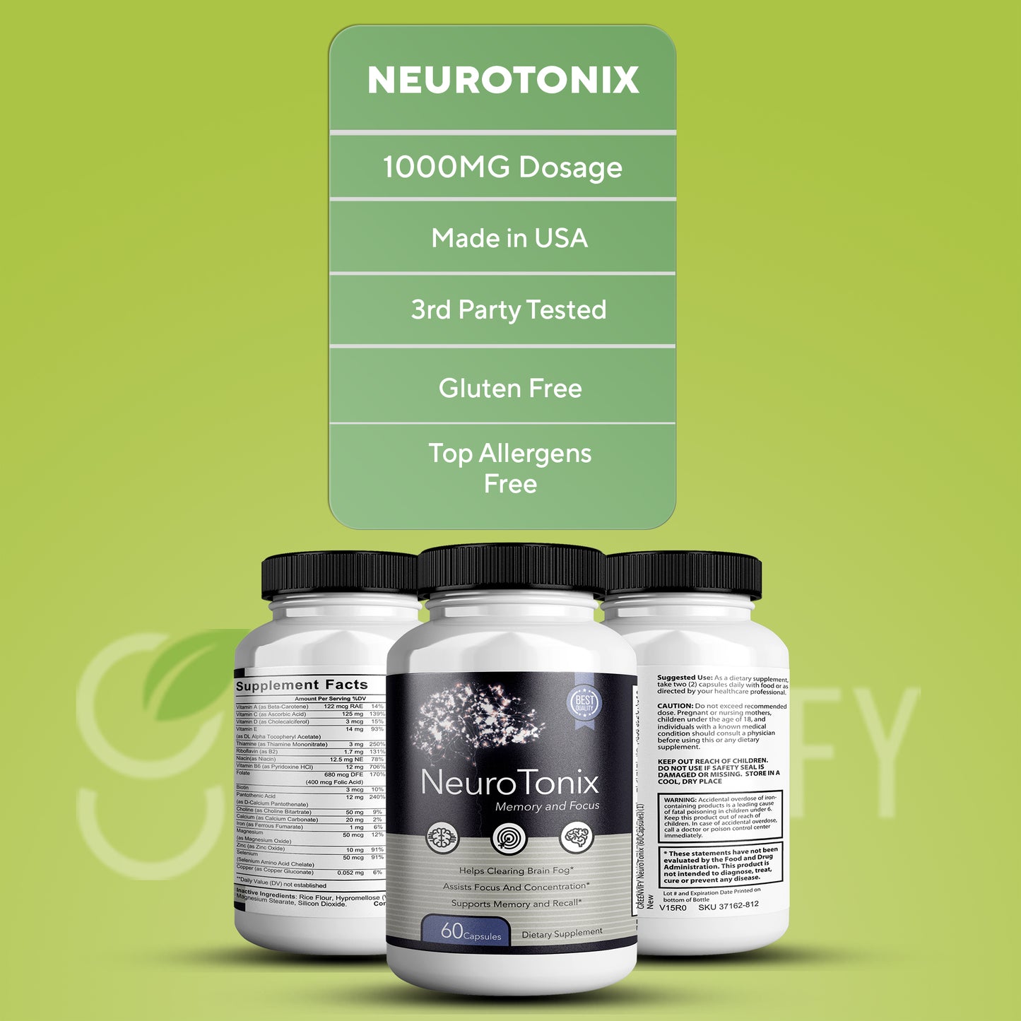 NeuroTonix Brain Support Supplement