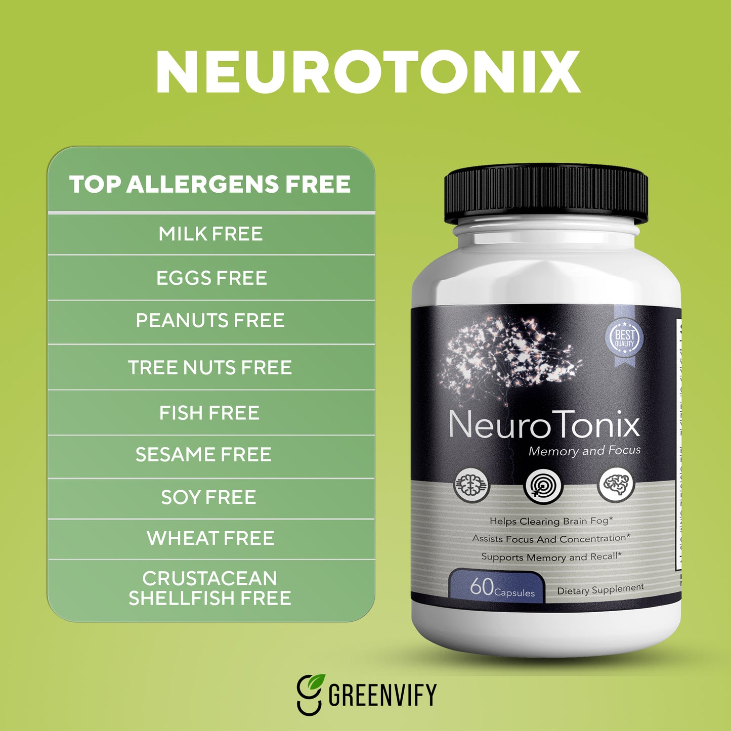 NeuroTonix Brain Support Supplement