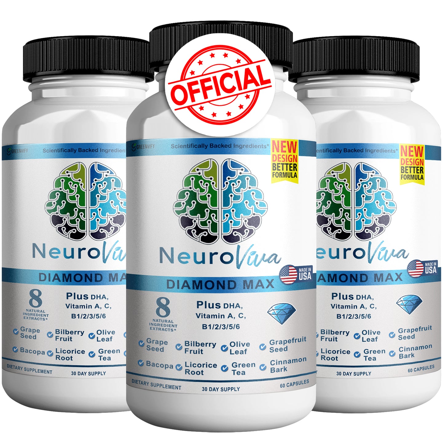 Neuroviva Diamond Max Brain Support Supplement