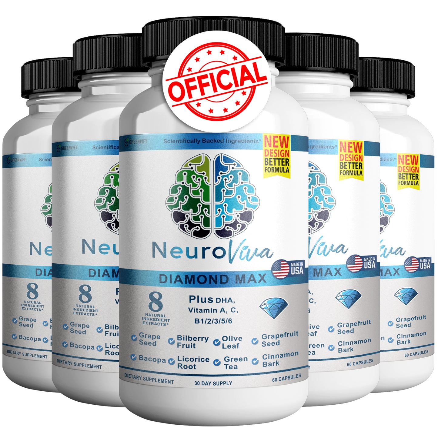 Neuroviva Diamond Max Brain Support Supplement
