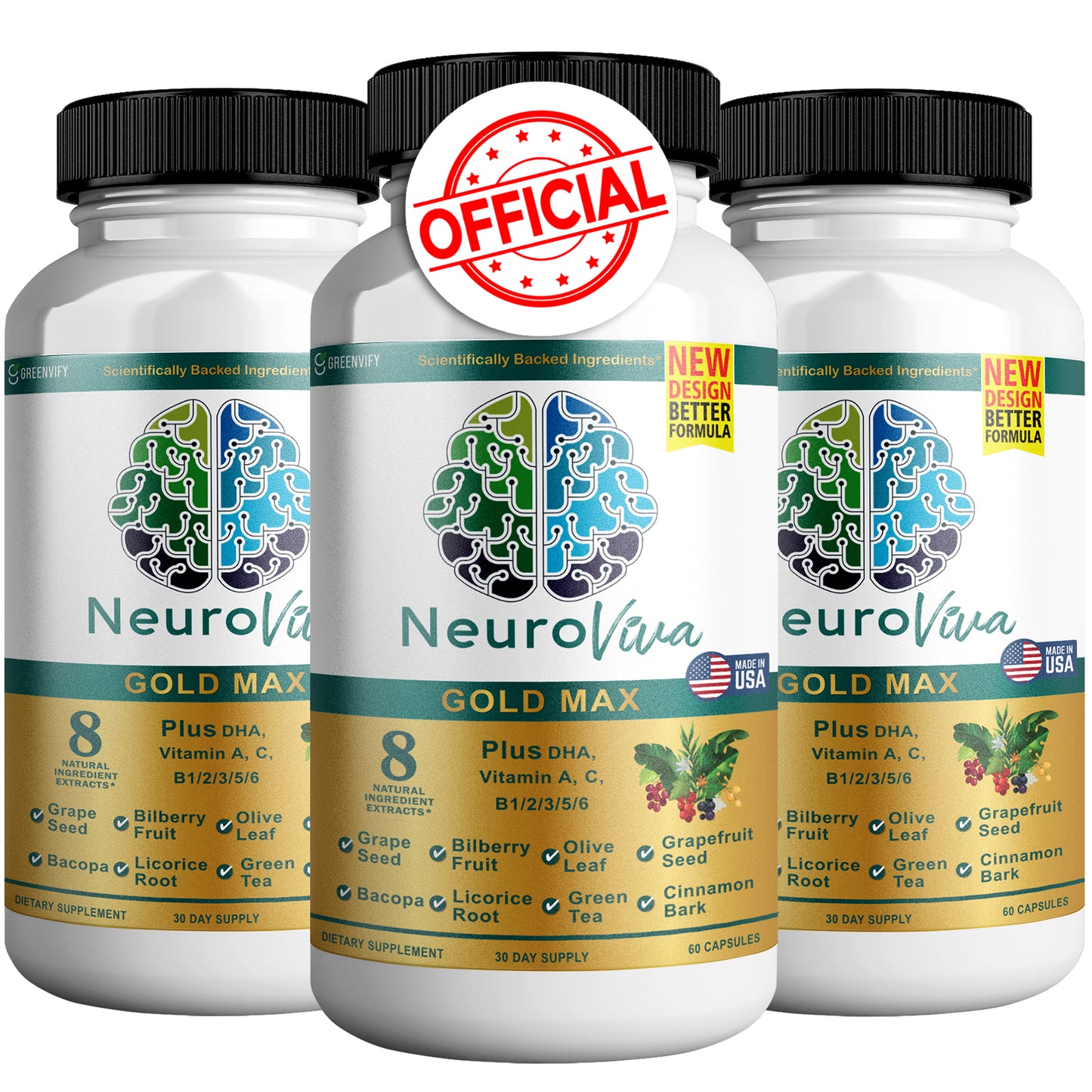 Neuroviva Gold Max Brain Support Supplement