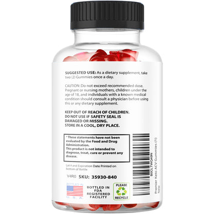 Premier Keto Apple Cider Vinegar Gummies