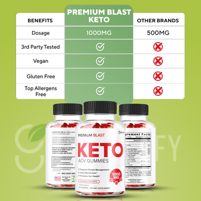 Premium Blast Keto Apple Cider Vinegar Gummies