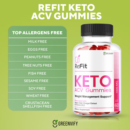 ReFit Keto Apple Cider Vinegar Gummies