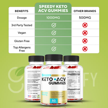 Speedy Keto Apple Cider Vinegar Gummies