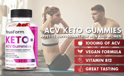 TrueForm Keto Apple Cider Vinegar Gummies