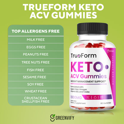 TrueForm Keto Apple Cider Vinegar Gummies